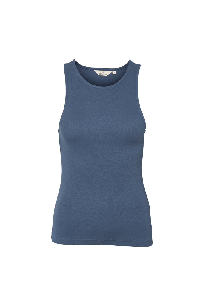 Basic Apparel Ludmilla Top Toppe 421 Vintage Indigo